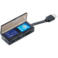 サンワダイレクト メモリーカードケース付きカードリーダー 400-ADR316BK 1個（直送品）