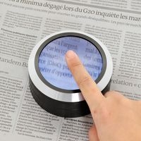 サンワダイレクト 拡大鏡（デスクルーペ・LEDライト付・5倍） 400-CAM013 1個（直送品）