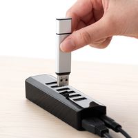 USBハブ　USB3.2Gen1　USB3.2Gen1×7　USBポート　400-HUB070BK　サンワサプライ　1個（直送品）