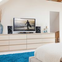 サンワダイレクト ブックシェルフスピーカー(低音高音調整可能・ステレオ・高音質) 400-SP068 1個（直送品）