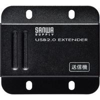 サンワダイレクト USBエクステンダー（USB延長・最大50m・USB2.0・USB2ポート・LANケーブル使用・テザー撮影） 1個（直送品）