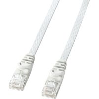 サンワダイレクト Cat6 フラットLANケーブル 15m （カテゴリー6・より線・ストレート・ホワイト） 500-LAN6FL15W 1本（直送品）
