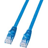 サンワダイレクト Cat6 フラットLANケーブル 15m （カテゴリー6・より線・ストレート・ブルー） 500-LAN6FL15BL 1本（直送品）