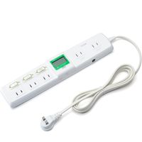 サンワダイレクト ワットメーター付き電源タップ 消費電力計 検電器(節電対策) 700-TP1052DW 1個（直送品）