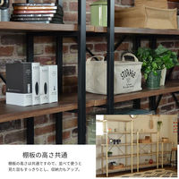 B.Bファニシング OTIS 2段ラック 幅902×奥行370×高さ485mm ホワイト OTOR-90-D2WHT 1台（直送品）