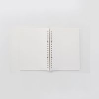 無印良品 ポリプロピレン片手で開閉できるバインダー A5・8穴リング 10冊 82207750 良品計画