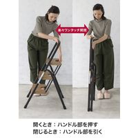 【踏み台】 シービージャパン フォールディングステップ オーク 2段 4571347177244 1個