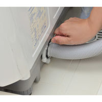 カクダイ ガオナ 洗濯機排水ホース 交換用 (洗濯機に直接取付け 0.8m) GA-LD006 1個