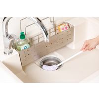 山崎産業 バスボンくん おててスッキリブラシ抗菌長柄 ピンク 1箱（3本入）（直送品）