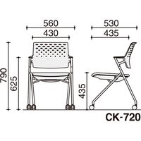【組立設置込】コクヨ ピエガ 会議イス 背樹脂 ゴム単輪キャスター ライトオリーブ/ホワイト/シルバー CK-720PAWGXQ4-V 1脚（直送品）