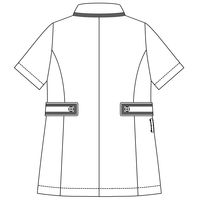 ジェラート ピケ&クラシコ 白衣 （レディス） ラインカラートップス 601 ホワイト×ネイビー LL 1枚（直送品）