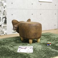 後藤家具物産 アニマルスツール ゾウ ブラウン ST-11EL 1脚（直送品）