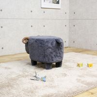 後藤家具物産 アニマルスツール ヒツジ グレー ST-11SP 1脚（直送品）