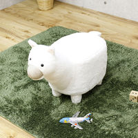 後藤家具物産 アニマルスツール アルパカ ホワイト ST-11APSM 1脚（直送品）