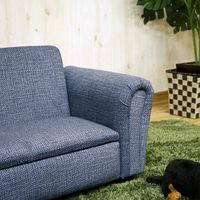 後藤家具物産 座面収納庫付 ペットソファー 幅830mm ネイビーPSO-MGRD-NV 1台（直送品）