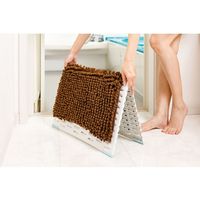 山崎産業 SUSU（スウスウ）抗菌ストロングWマイクロファイバーバスマット45×60CBR 4903180191017 1箱（1枚入）（直送品）