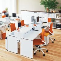 Ceha プレノデスクシステム 専用机上シェルフ 幅1600mm用 ホワイト 748084 1台（取寄品）