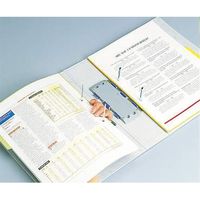 ライオン事務器 パイプ式F両開き環境No.755RK ブルー 11377 1冊