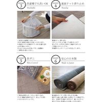 スミノエ コルネ 洗える ラグ アルディ 1300×1900mm ブルー 4549781183336 1枚（直送品）