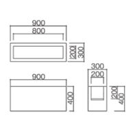 水上 スクエアD300トイボックス 青 KS-D300-TY-MP-29 1個 62-0862-97（直送品）