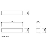 水上 スクエアD200ベンチW1100 黄緑 KS-D200-BC1100-MP-18 1個 62-0864-82（直送品）