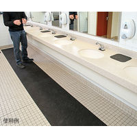 ニューピグコーポレーション ピグ(R)グリッピー(R)トイレマット GRP7004-BK 1枚(8m) 63-1274-17（直送品）