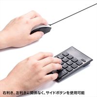 サンワサプライ 有線ブルーLEDマウス 5ボタン 左右対称 ホワイト MA-BL172W（直送品）