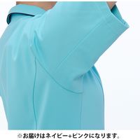 ナガイレーベン チュニック ネイビー+ピンク LL AY-4222