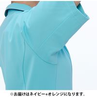 ナガイレーベン チュニック ネイビー+オレンジ LL AY-4222