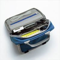 サンワサプライ テレワーク卓上スタンドケース Sサイズ ブルー 機器収納バッグ オーガナイザー IN-TWAC1BL（直送品）