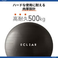 エレコム バランスボール/55cm/ブラック HCF-BB55BK 1個（直送品）