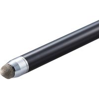 タッチペン スタイラスペン 導電繊維 スタンダードタイプ ブラック P-TPS03BK エレコム 1個（直送品）