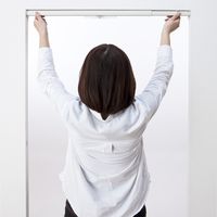 フルネス ツッパリ式ワンロックカーテンレール フィットワン ホワイト 1.5m用 I2003 1本