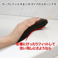 サンベルム 浴槽・浴室洗い PETバススポンジ ブラウン B35710 1セット(10個)（直送品）