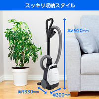 東芝 紙パック式クリーナー キャニスタータイプ VC-PH65A（W） 軽量コンパクト 吸込仕事率340W ホワイト