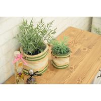 東谷 ファブリックプランター 約幅150×奥行150×高さ160mm ベージュ TTZ-521BE 1個（直送品）