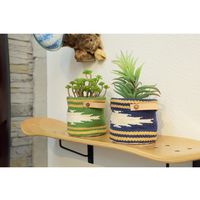 東谷 ファブリックプランター 約幅100×奥行100×高さ100mm グリーン TTZ-520GR 1個（直送品）