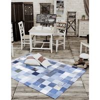 東谷 ラグ 1700×2300mm ブルー WE-230 1枚（直送品）