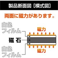 マグエックス マグネット両面カラーシート 白/白 MSR-10WW 1セット(3枚)