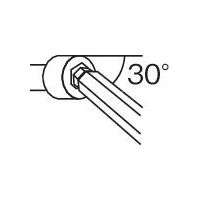 エスコ 4ー139mm[BallーHexagon]キーレンチ(ローレット付) EA573LM-4 1セット(5本)（直送品）