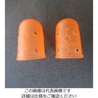 エスコ φ14mm ゴム製シンブル(オレンジ/2個入) EA916JK-76 1セット(40個:2個×20パック)（直送品）