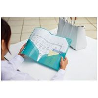 コクヨ ハードクリヤーホルダー<モッテ>(A3見開きサイズ) フ-LM755LB 1セット(10冊)