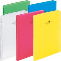 リヒトラブ AQUA DROPs コンパクトバインダー B5S 26穴 乳白 N-5023-1 1冊