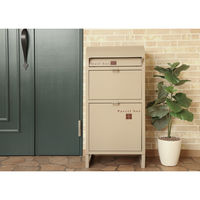 【軒先渡し】ヤマソロ Neville ネビル スタンドポスト 宅配ボックス アイボリー 幅450mm 1台（直送品）