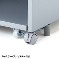 サンワサプライ 高耐荷重プリンタスタンド/台/ラック 幅600×奥行620×高さ600mm ライトグレー LPS-115 1個（直送品）