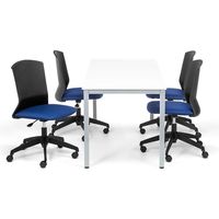 サンワサプライ オフィスチェア プラスチックシェルチェア 肘無し ブラック SNC-T156BL 1個（直送品）