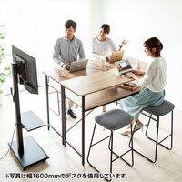 サンワサプライ ハイテーブル スタンディング 幅1400×奥行500×高さ1000mm 木目 EHD-MST14050LM 1台（直送品）