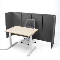 サンワサプライ パーティションブース 増結用パネル 幅500×奥行30×高さ1200mm（パネル1枚あたり） グレー SPT-PB001PN 1セット（直送品）