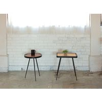 【軒先渡し】 あずま工芸 TOCOM マルコ サイドテーブル スクエア 幅400×奥行300×高さ480mm ナチュラル 1台（直送品）