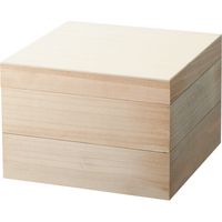 【ギフト包装】 「幸せの宝箱」二段重ね 日本製風呂敷包み OJYU-SHU40MBL（M） ブルー（直送品）